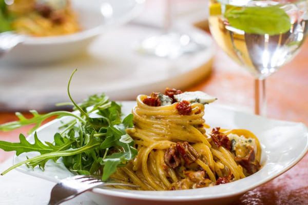 spagetti z gorgonzola