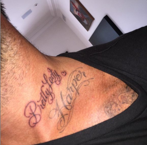 Tatuaż Davida Beckhama. Screen Instagram