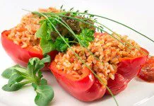 Risotto z pieczoną papryką