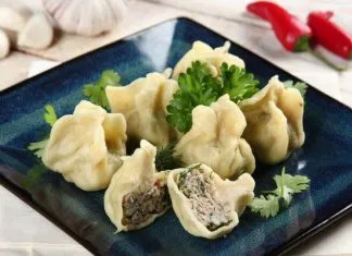 Pierogi z mięsem mielonym w stylu gruzińskim