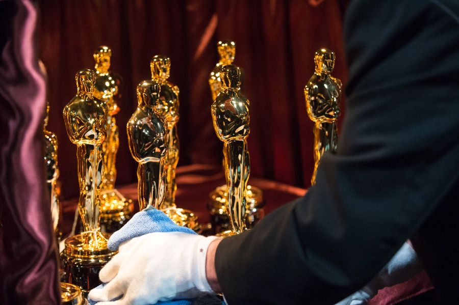 The Oscars statues backstage at The 87th Oscars¬g at the Dolby¬g Theatre in Hollywood, CA on Sunday, February 22, 2015.