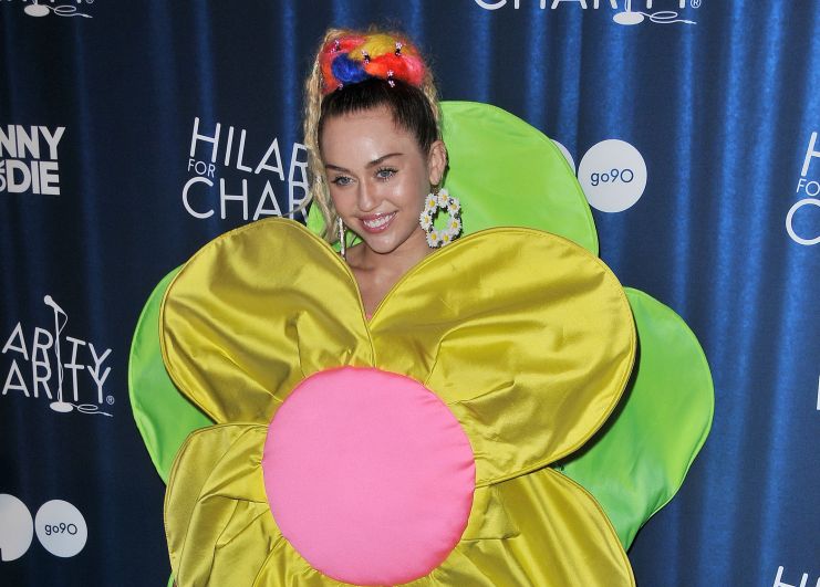 Miley Cyrus at the Hilarity For Charity's Annual Variety Show: James Franco's Bar Mitzvah held at the Hollywood Palladium in Los Angeles, CA on Saturday, October 17, 2015. Photo by PRPP_PRPP / PictureLux