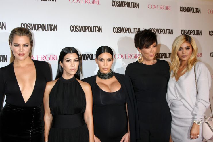 LOS ANGELES - OCT 12: Khloe Karsahian, Kourtney Kardashian, Kim Kardashian West, Kris Jenner, Kylie Jenner at the Cosmopolitan Magazine's 50th Anniversary Party at the Ysabel on October 12, 2015 in Los Angeles, CA