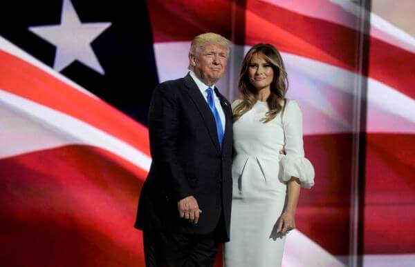 Donald i Melania Trump, GA. 