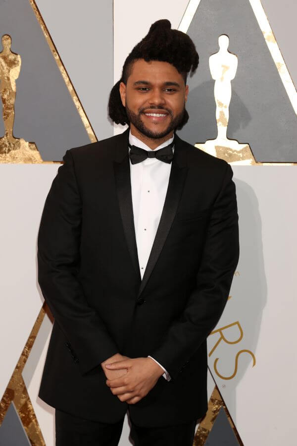 LOS ANGELES - FEB 28:  The Weeknd at the 88th Annual Academy Awards - Arrivals at the Dolby Theater on February 28, 2016 in Los Angeles, CA