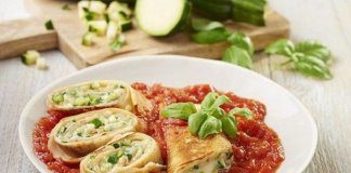 Crespelle, czyli zapiekane naleśniki z gorgonzolą i cukinią