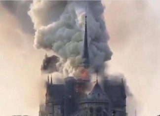 Pożar katedry Notre Dame. Anja Rubik opublikowała wideo uchwycające zdarzenie