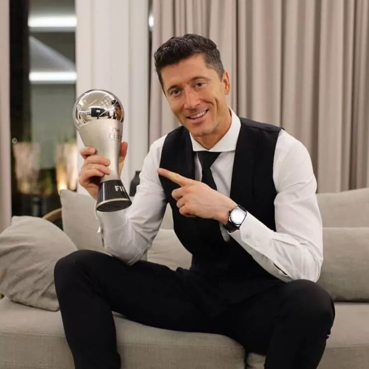 Robert Lewandowski został najlepszym piłkarzem