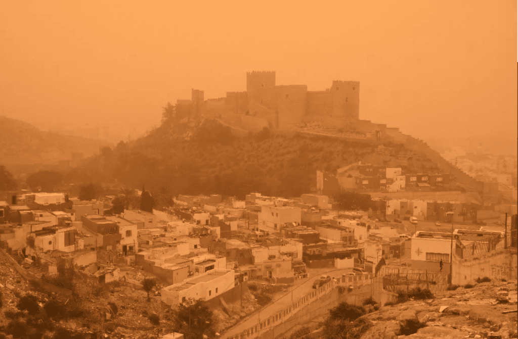 Pył z Sahary nad Hiszpanią