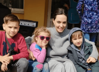 Angelina Jolie ewakuowana do schronu