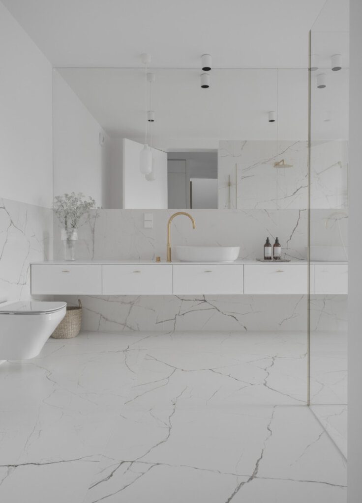 Łazienka w minimalistycznym stylu