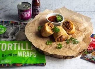 Burrito z mieloną wieprzowina Burrito z mieloną wieprzowina