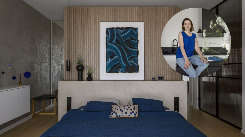 Mieszkanie inspirowane kobaltem z obrazów Matisse’a