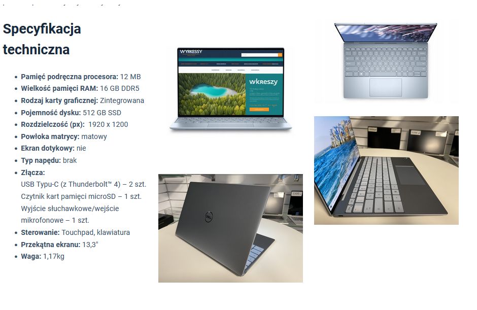 Laptop Dell XPS 13 9315
