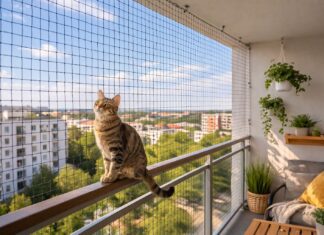 Jak założyć siatkę dla kota na balkon – praktyczny poradnik