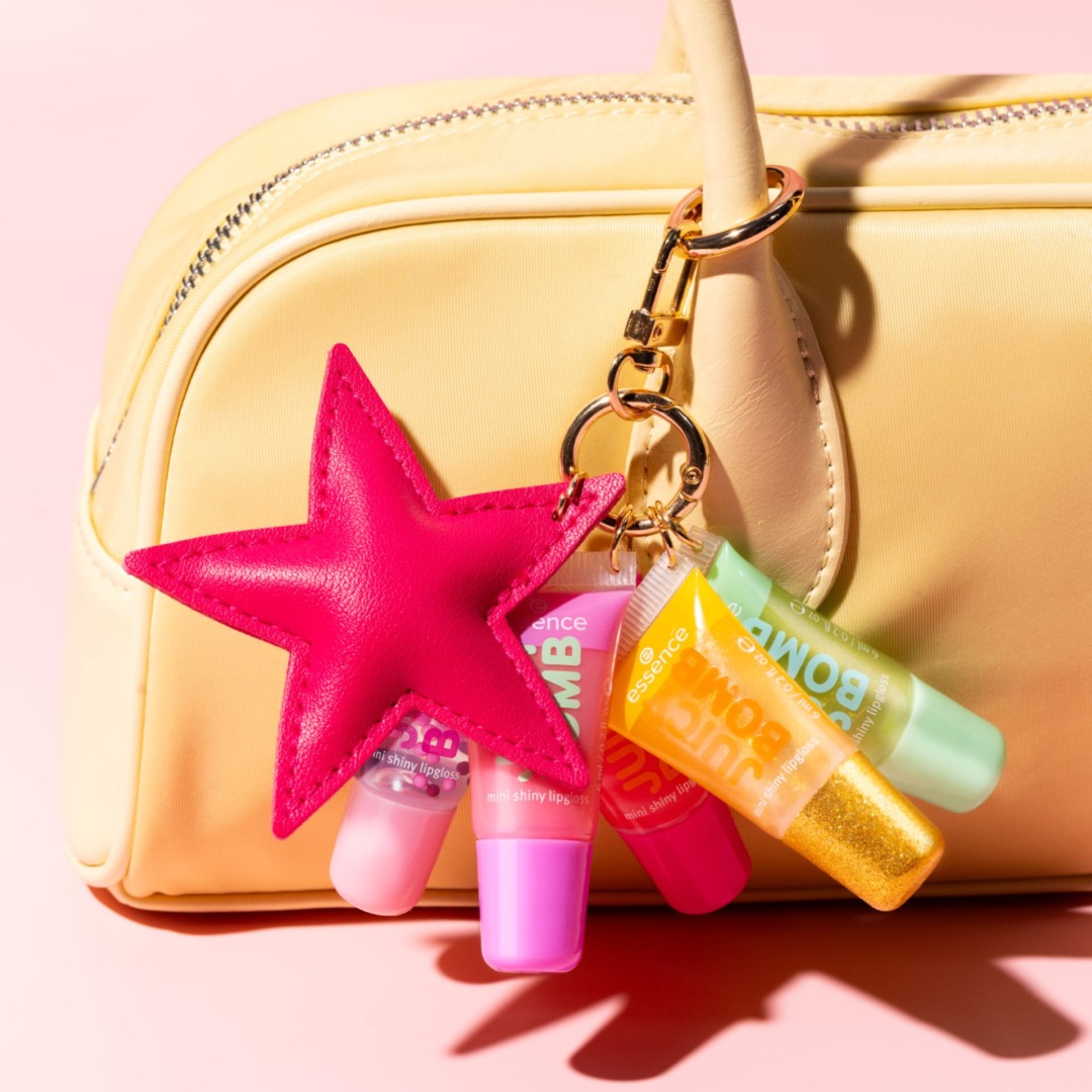 essence JUICY BOMB mini – zestaw pięciu błyszczyków