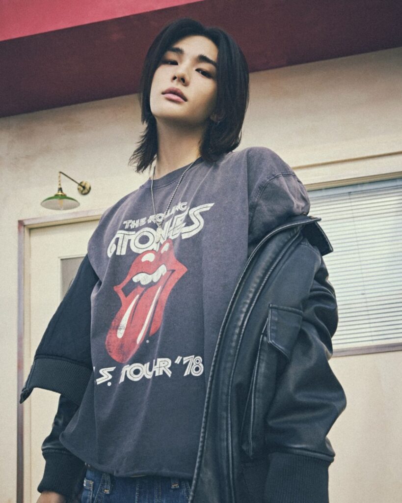 Hyunjin w kampanii GUESS