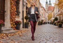 Kolorowe rajstopy – 3 jesienne stylizacje